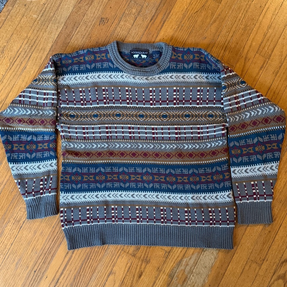 Multicolor Patterned Sweater